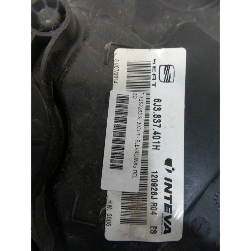 Recambio de elevalunas delantero izquierdo - 3p 6j3837401h para seat ibiza v referencia OEM IAM 6J3837401H SEAT IBIZA V (6J5) 1.