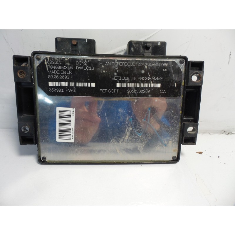 Recambio de centralita motor uce - 9650360280psa:9650359580 para citroën berlingo referencia OEM IAM 9650360280PSA:9650359580 CI