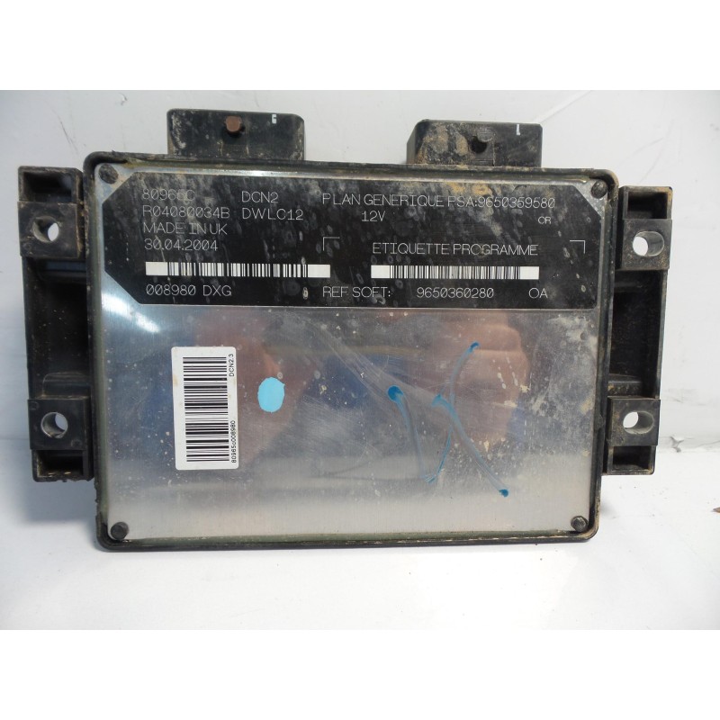 Recambio de centralita motor uce - 9650360280psa:9650359580 para citroën berlingo referencia OEM IAM 9650360280PSA:9650359580 CI