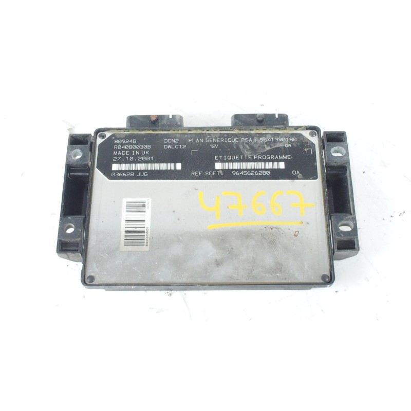 Recambio de centralita motor uce - 9645626280 para peugeot c15,xsara,berlingo.peugeot 607 ,206 referencia OEM IAM  PEUGE 206 Hat