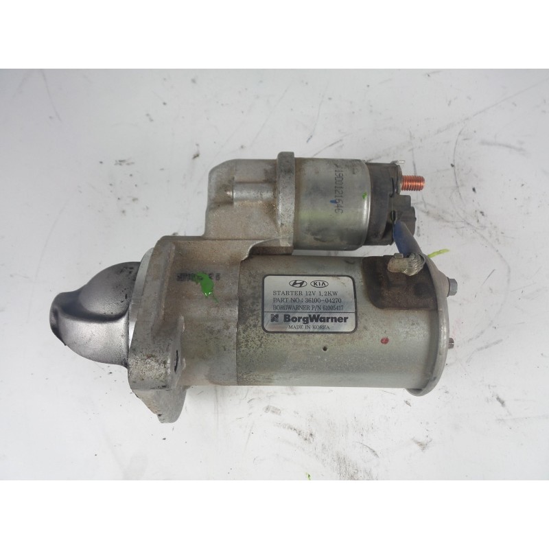 Recambio de motor arranque - 36100042706100541712v 1.2kw para kia stonic referencia OEM IAM 3610004270 KIA STONIC (YB) 1.0 T-GDi