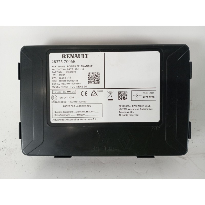 Recambio de modulo confort para renault megane iv fastback (b9a/m/n_) 1.3 tce 140 (b9nb) referencia OEM IAM 282757006R  